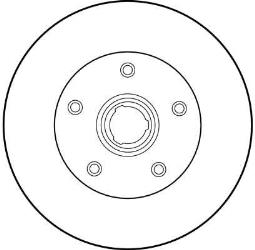 TARCZA HAM./TYŁ/ VW CORRADO 2,9 VR6     @226X10 TRW DF1540