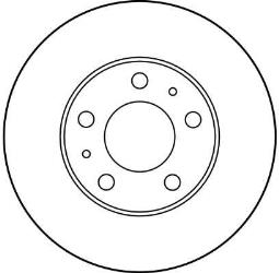 TARCZA HAM./PRZ/ FIAT DUCATO 94- 18     @300X24 TRW DF2722