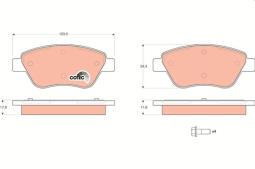 KLOCKI HAM./PRZ/ FIAT SIENA 1,2-1,6 98- TRW GDB1579