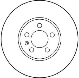 TARCZA HAM./PRZ/ VW GOLF III 2,8 VR6    @288X25 TRW DF2758