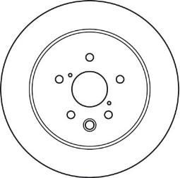 TARCZA HAM./TYŁ/ LEXUS GS300-460 06-    @310X18 TRW DF6063