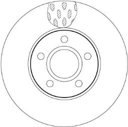 TARCZA HAM./PRZ/ FORD FOCUS C-MAX 03- @278X25 TRW DF6138