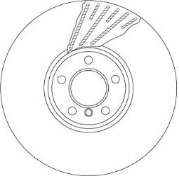 TARCZA HAM./PRZ/ BMW 5 09- /L/ TRW DF6622S