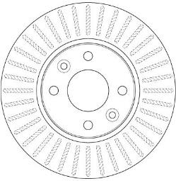 TARCZA HAM./PRZ/                        MERCEDES BENZ CITAN 12- TRW DF6186