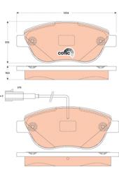 KLOCKI HAM./PRZ/ FIAT 500 1,3JTD 09- TRW GDB1829