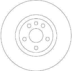 TARCZA HAM./PRZ/ FIAT ULLYSE 02- @285X28 TRW DF4257