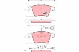 KLOCKI HAM./PRZ/ VW T5 03- 17 TRW GDB1556