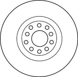 TARCZA HAM./PRZ/ AUDI A4,A6 98- @321X30 TRW DF4209S