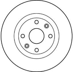TARCZA HAM./PRZ/ RENAULT MEGANE 1,9TD-2,0 @259X20,6 /CLIO/ TRW DF2586