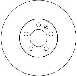 TARCZA HAM./PRZ/ VW GOLF IV 00- @288X25 TRW DF4027