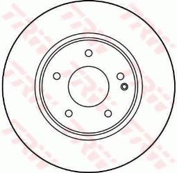 TARCZA HAM./PRZ/ DB 202 2,3-2,5 @288X25 TRW DF2779