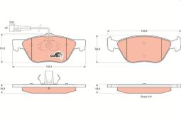 KLOCKI HAM./PRZ/ ALFA 156 1,6-1,8 98- TRW GDB1212