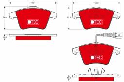 KLOCKI HAM./PRZ/                        VOLKSWAGEN TOUAREG 02-10 TRW GDB1721DTE