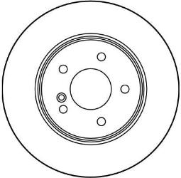 TARCZA HAM./TYŁ/ DB W203 00- @290X10 TRW DF2813