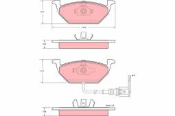 KLOCKI HAM./PRZ/ SEAT LEON 96- /WYCOFANEZ OFERTY DOSTAWCY NOWY NUMER GDB1386!!!/ TRW GDB1397