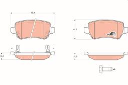 KLOCKI HAM./TYŁ/ OPEL ASTRA 02- TRW GDB1515