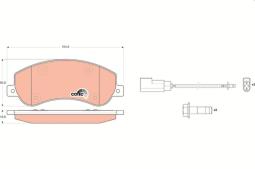 KLOCKI HAM./PRZ/ FORD TRANSIT 260-300 06- TRW GDB1724