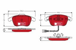 KLOCKI HAM./PRZ/                        AUDI Q3 11- TRW GDB1762DTE