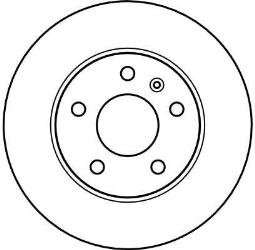 TARCZA HAM./TYŁ/ OPEL ASTRA II @264X10  /5-OTW/ TRW DF4051