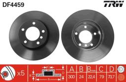 TARCZA HAM./PRZ/ BMW 3 E90 05- @300X24 TRW DF4459