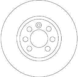 TARCZA HAM./PRZ/ OPEL ASTRA III @280X25 TRW DF4426