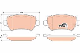KLOCKI HAM./TYŁ/ OPEL ZAFIRA 1,7-1,9CDTI08- TRW GDB1831
