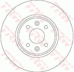 TARCZA HAM./PRZ/ RENAULT MEGANE 03- @   /WYCOFANE Z PROGRAMU DOSTAWCY/ TRW DF4255