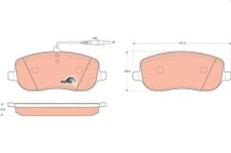 KLOCKI HAM./PRZ/ CITROEN C8,FIAT ULYSSE -2 TRW GDB1503