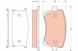 KLOCKI HAM./TYŁ/ AUDI A8 03- TRW GDB1661