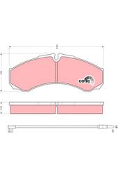 KLOCKI HAM./PRZ/ RENAULT MASCOTT 120-160 -04 TRW GDB1609