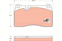 KLOCKI HAM./PRZ/ VW TOUAREG 3,0TDI 07- TRW GDB1670