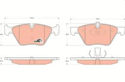 KLOCKI HAM./PRZ/ BMW 5 03- TRW GDB1559