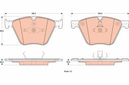 KLOCKI HAM./PRZ/ BMW 5/7 5,5-6,0 09- TRW GDB1915