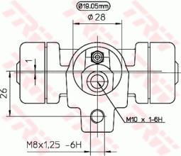 CYLINDEREK HAM.VW T4 @19,00 /L+P/ TRW BWD138