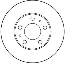 TARCZA HAM./PRZ/ FIAT DUCATO 94-/06- @280x24 10,14,15 TRW DF2721