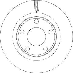 TARCZA HAM./TYŁ/ VW PASSAT 2,8 01- @269X22 TRW DF4352