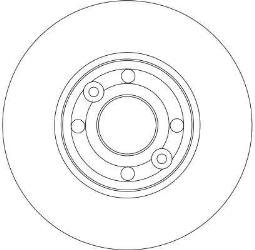 TARCZA HAM./PRZ/ RENAULT CLIO III 05-   @260X22 TRW DF4364
