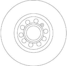 TARCZA HAM./PRZ/ AUDI A3 2,0TFSI 04- @312X25 TRW DF4464
