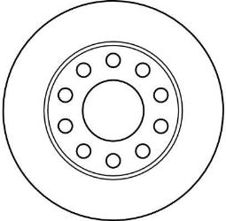 TARCZA HAM./TYŁ/ AUDI A4 97- 1,8T-2,5TDI@245X10 TRW DF4186