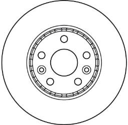 TARCZA HAM./PRZ/ RENAULT KANGOO 1,5DCI 08- @280X24 TRW DF6110