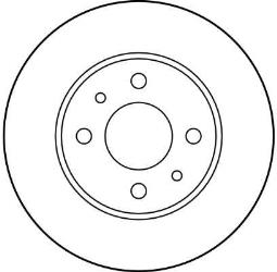 TARCZA HAM./PRZ/ FIAT PUNTO @241X11 TRW DF1745