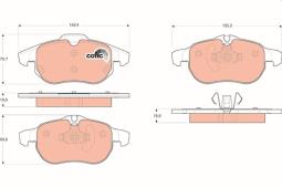 KLOCKI HAM./PRZ/ FIAT CROMA 05- TRW GDB1613