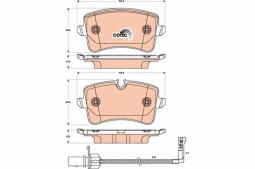 KLOCKI HAM./TYŁ/ AUDI A6/A7 2,0-3,0TDI 11- TRW GDB1902