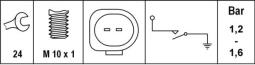 CZUJNIK CIŚ.OLEJU AUDI A4 2,0FSI 04- /1,BAR/ HELLA 6ZL 008 280-101