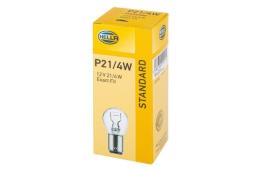 ŻARÓWKA 12V 21W/4W P21/4W BAZ15D        /NIESYMETRYCZNA/ HELLA 8GD 004 772-121