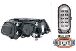 REFLEKTOR VW PASSAT 00- /L/ /BI-XENON/  /D2S+2XH7/ HELLA 1EL 008 340-071
