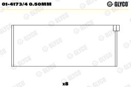 PANEWKI KORB. GLYCO 01-4173/4 0.50MM