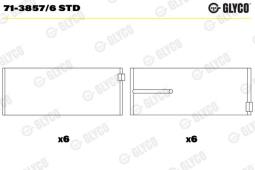 PANEWKI KORB.DB 3,2 98- /M112/ GLYCO 71-3857/6 STD