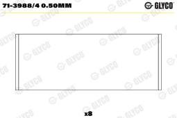 PANEWKI KORB.RENAULT 1.9DCI GLYCO 71-3988/4 0.50MM