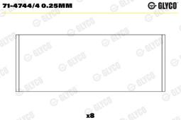 PANEWKI KORB.OPEL MOVANO 2,5DTI 00- GLYCO 71-4744/4 0.25MM